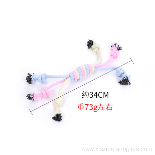 Bite molar interaction cotton rope dog chew toys